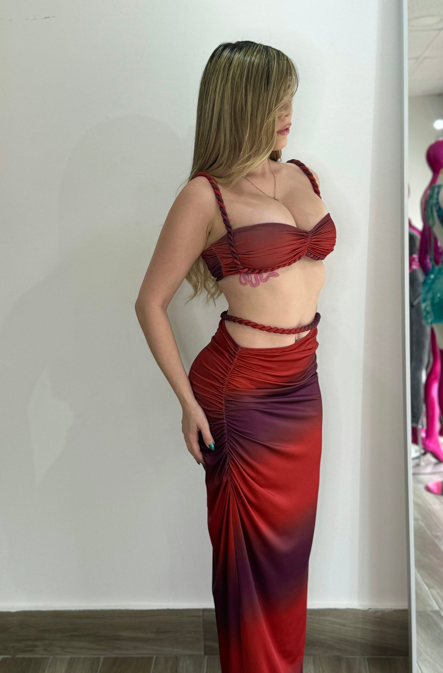 PR Sunset Maxi Skirt Set