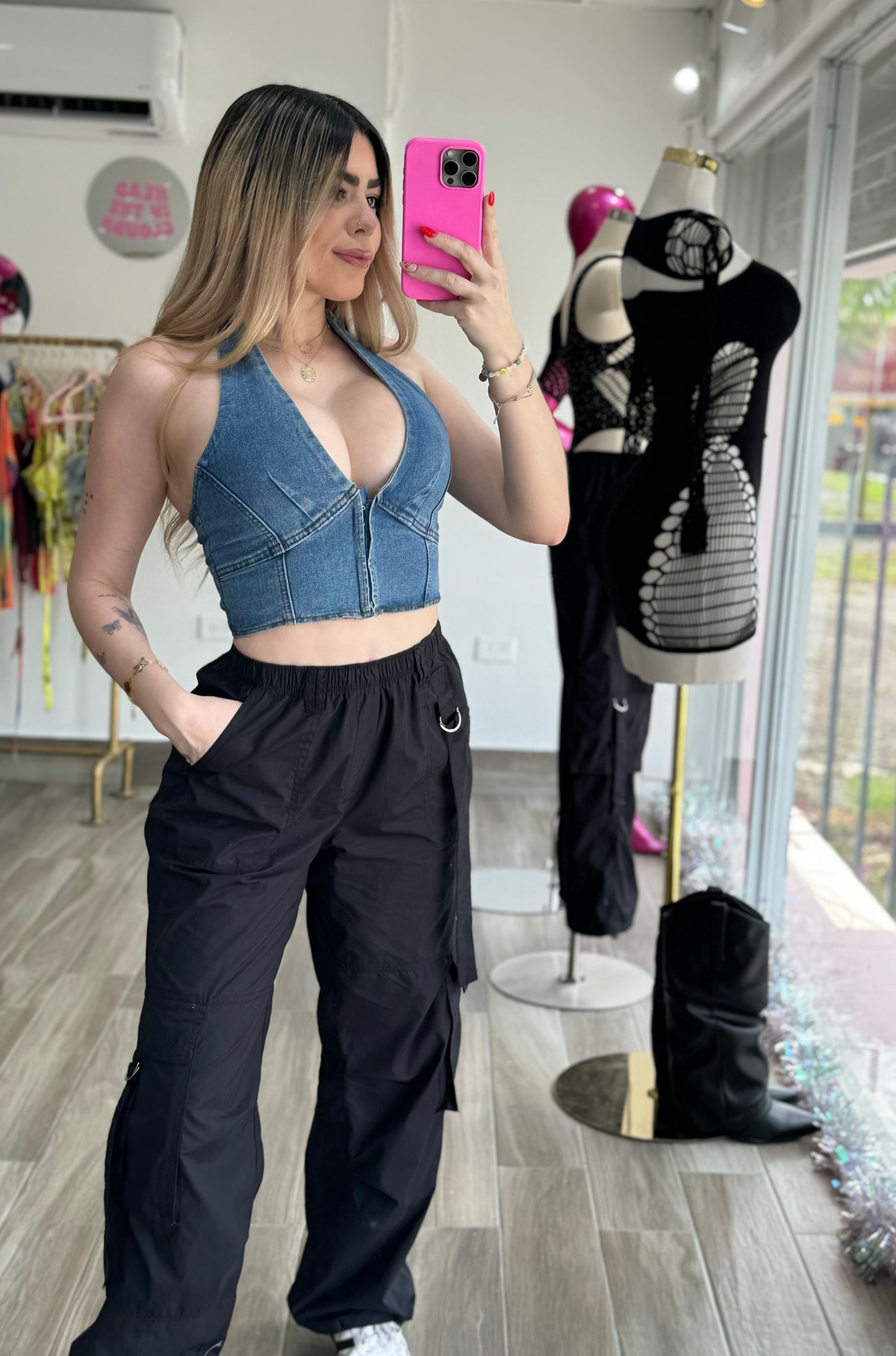 Lucía Denim Top