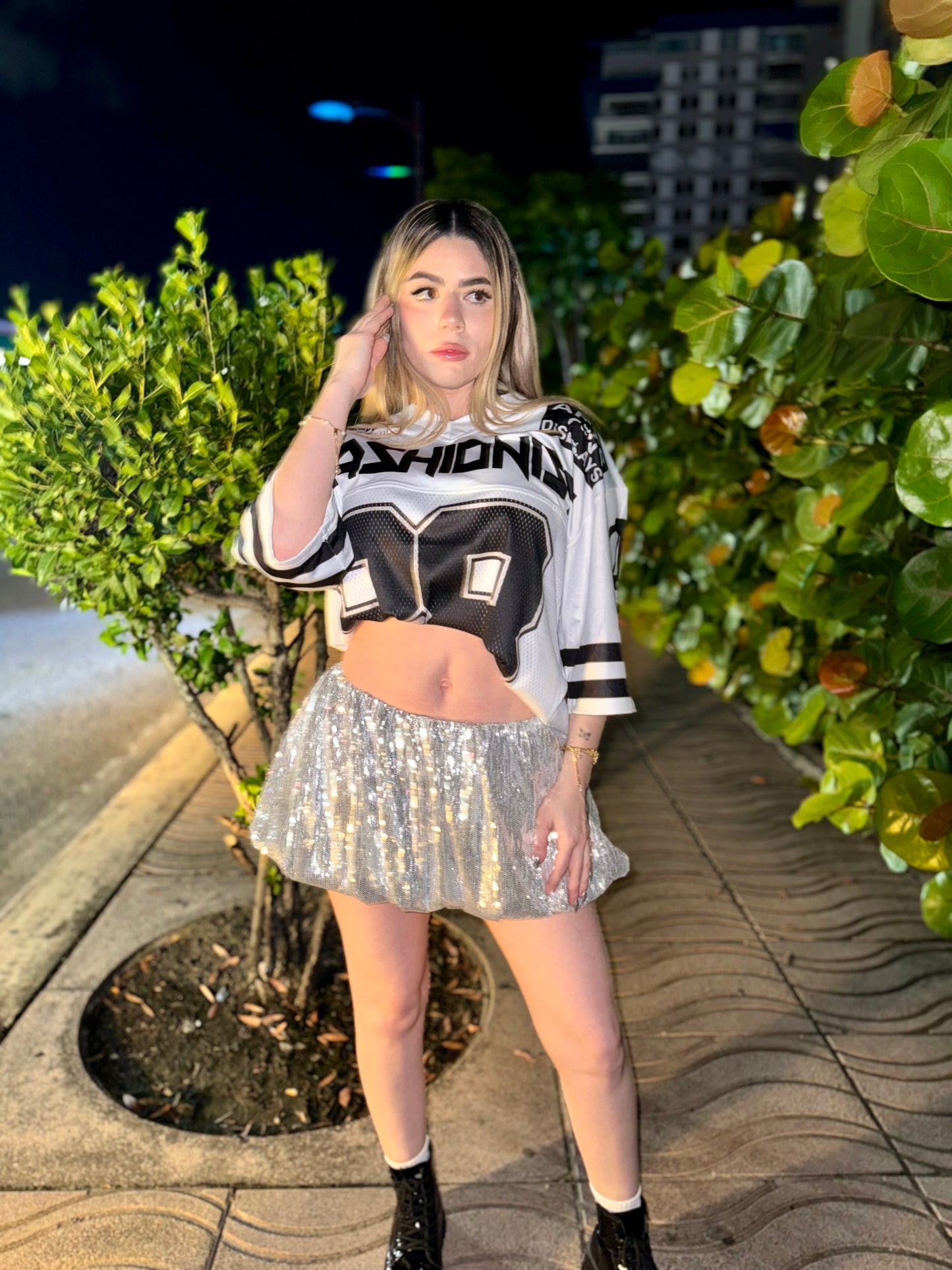 Sequins Bubble Skirt