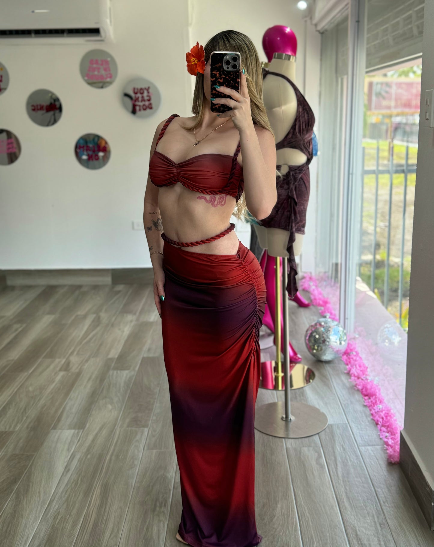 PR Sunset Maxi Skirt Set