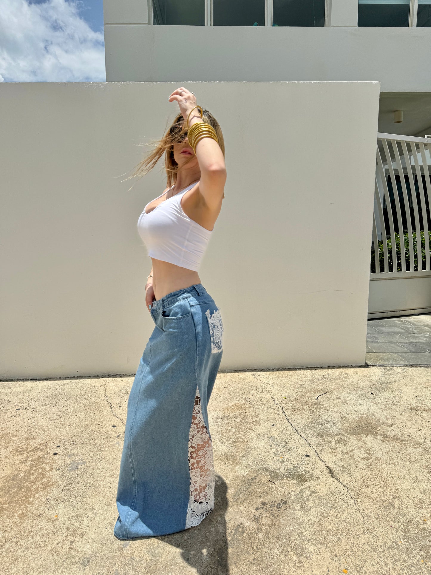 Danila Maxi Denim Skirt