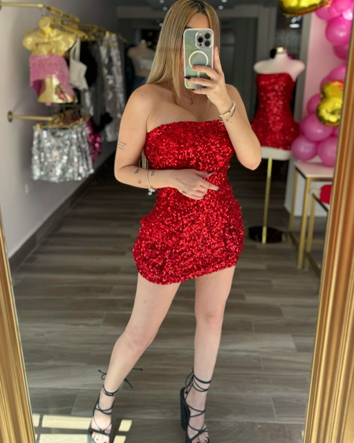 Red Cargo Dress