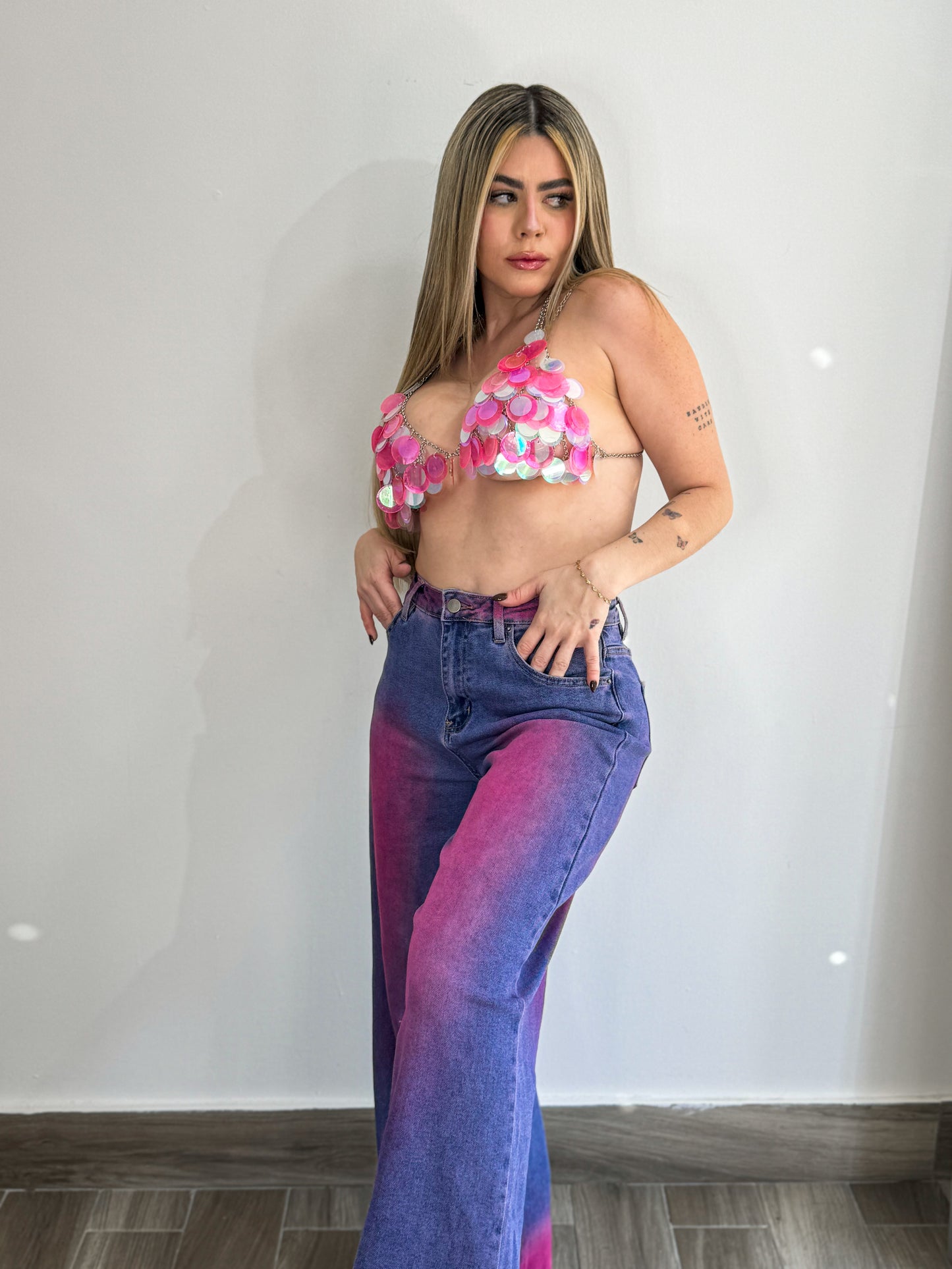 Baddie Sirena Top in Pink