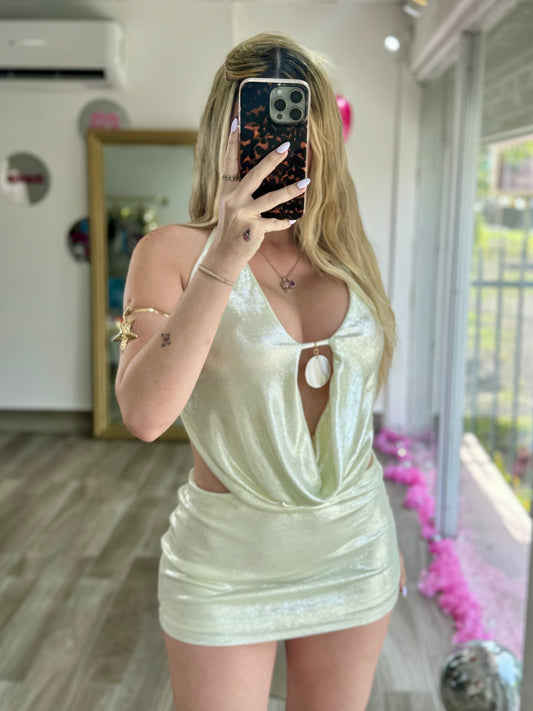 Iridescent Mini Dress