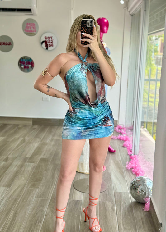 AZUL Halter Mini Dress