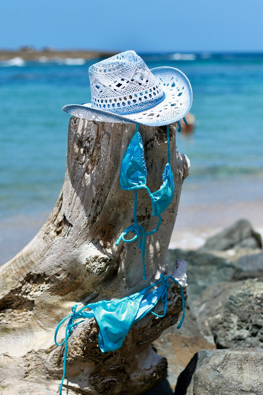 Coastal Cowgirl Hat in AQUA